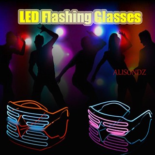 ALISONDZ แว่นตากันแดด LED เรืองแสง หลากสีสัน สําหรับปาร์ตี้ฮาโลวีน