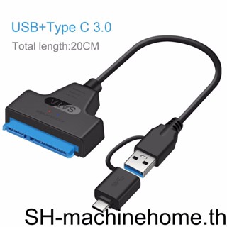 (runbu) สายเคเบิลอะแดปเตอร์ SATA เป็น USB Type-c USB 3 0 2-in-1