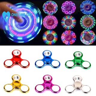 ของเล่น Fidget Spinner Fingertip Gyro 18 เรืองแสง สําหรับผู้ใหญ่ P3J5