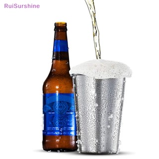 Ruisurshine ใหม่ แก้วน้ําสเตนเลส ขนาดเล็ก พกพาง่าย สําหรับไวน์ 1 ชิ้น