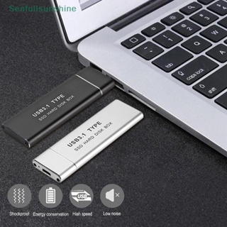 Seaf&gt; เคสฮาร์ดไดรฟ์ภายนอก USB 3.1 Type-C เป็น M.2 NGFF SSD 6Gbps