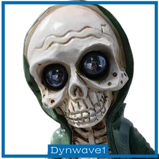 [Dynwave1] ฟิกเกอร์ รูปกะโหลกฮาโลวีน สําหรับตกแต่งบ้าน ออฟฟิศ