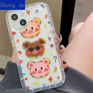 เคสป้องกันโทรศัพท์มือถือ แบบนิ่ม ลายหมูน้อย ทนต่อการสึกหรอ สําหรับ Apple Iphone 14 13pro 12 11max xr xs 8