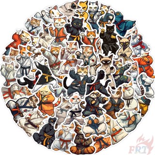 50 ชิ้น / ชุด ❉ สติกเกอร์ Kung Fu Cats Series 01 สําหรับติดตกแต่ง ❉ สติกเกอร์แฟชั่น กันน้ํา DIY Doodle