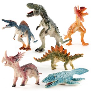 ของเล่นไดโนเสาร์ Tyrannosaurus Mosasaurus Spinosaurus Stegosaurus Triceratops Ho