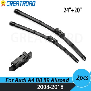 ใบปัดน้ําฝนกระจกหน้ารถยนต์ LHD 24 นิ้ว 20 นิ้ว สําหรับ Audi A4 B8 B9 Allroad 2008- 2016 2017 2018