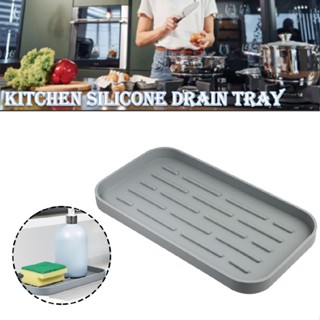 New Silicone Kitchen Bathroom Sink Tray Organiser Sponge Holder Caddy Organizer