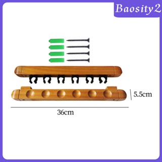 [Baosity2] คลิปไม้คิวพูล 6 คลิป ทนทาน พร้อมสกรูยึด สําหรับชุมชนกลางห้องเกม