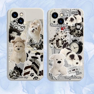 เคสซิลิโคนนิ่ม ลายสุนัขน่ารัก สําหรับ VIVO Y77 Y76 Y75 Y73 Y72 Y55 Y53S Y52 Y51 Y51A Y50 Y33S Y33T Y31 Y30 Y30i Y21T Y21S Y21 Y21A V20SE V20 Pro 2021 V21 V21E V23 V23E V25 Pro 5G