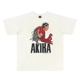 เสื้อยืดแขนสั้นลําลอง ผ้าฝ้าย พิมพ์ลายการ์ตูน AKIRA เข้ากับทุกการแต่งกาย สไตล์สปอร์ต แฟชั่นสําหรับผู้ชาย และผู้หญิง