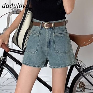 DaDulove💕 New American Ins Retro Washed Denim Shorts Niche High Waist A- line Pants Large Size Hot Pants