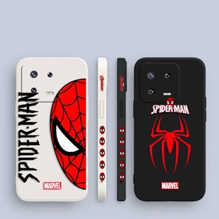 เคสโทรศัพท์มือถือ พิมพ์ลาย Spiderman Spider Face มีลายด้านข้าง สําหรับ Xiaomi 13 12 11 10 9 8 6 T PRO LITE SE S X NE ULTRA ZOOM K30S CC9 E 5G