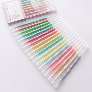 [LC] ปากกาไฮไลท์ 0.5 มม. 36 สี DIY สําหรับตกแต่งไดอารี่