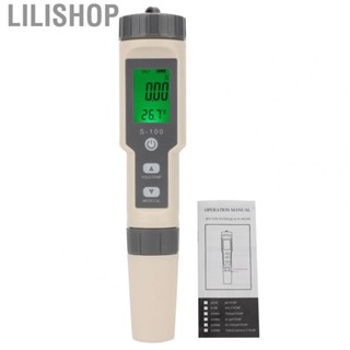 Lilishop 4in 1 EC/TDS/ Salinity/Temperature Tester Multifunctional Water Quality