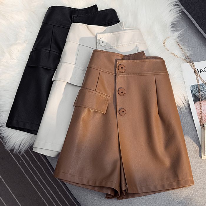 【สินค้าพร้อม】 กระโปรงสั้น หนังฮาคามะ เอวสูง ทรงไม่สม่ําเสมอ แฟชั่นฤดูใบไม้ร่วง สําหรับผู้หญิง 2023
