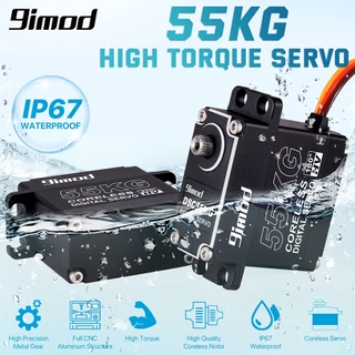 【 ใหม ่ 】9imod 55 กก.Coreless Magnetic Encoder กันน ้ ํา Servo IP67 180/270 เซ ็ นเซอร ์ แม ่ เหล ็ กแรงบิดสูง Coreless Digital Servo เกียร ์ โลหะเต ็ มรูปแบบสําหรับ 1/8 1/10 RC รถยนต ์
