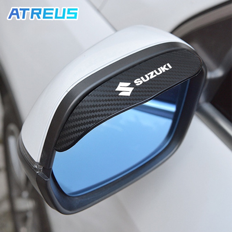 2 ชิ้น Suzuki คิ้วกันฝนกระจกมองข้างรถยนต์คาร์บอนไฟเบอร์ คิ้วกันฝนกระจกมองข้างรถยนต์ สำหรับ Suzuki Jimny Swift Ertiga Celerio XI7 Ciaz – โปรปัง