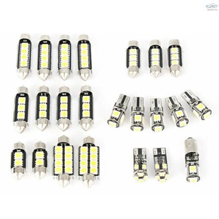 พร้อมส่ง หลอดไฟ LED 5050 SMD ทรงโดม สว่างมาก สําหรับติดป้ายทะเบียนรถยนต์ 23 ชิ้น