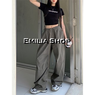 EMILIA SHOP กางเกงขายาว คาร์โก้ กางเกง กางเกง A90M052