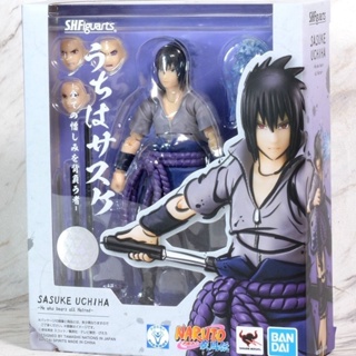 ใหม่ Bandai shf พร้อมส่ง โมเดลฟิกเกอร์นารูโตะ Uchiha Sasuke 2.0 Two-Pillar Joint ขยับข้อต่อได้ TQUA