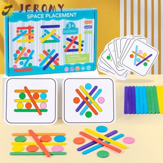 Jeromy เกมปริศนา ฝึกสมอง สีรุ้ง เกมคิดตรรกะที่น่าสนใจ DIY เกมอัจฉริยะ เกมปริศนา Montessori ของเล่นสําหรับเด็ก