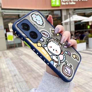 เคสโทรศัพท์มือถือแบบแข็ง ใส กันกระแทก ลายการ์ตูนอวกาศ มีลายด้านข้าง สําหรับ VIVO T1 5G T1 Pro S15E Iqoo Z6 Pro S9 S9e