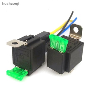 [hushcorgi] รีเลย์รถยนต์ 4Pin 5Pin 30A พร้อมฟิวส์คอยล์แรงดันไฟฟ้า 12V 24V DC 1 ชิ้น