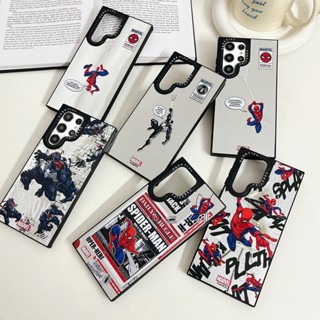 Casetify เคสโทรศัพท์มือถือ PC แบบแข็งพิเศษ ลายสติกเกอร์ Venom Fight Spider Man สําหรับ Samsung Galaxy S23 S22 Plus