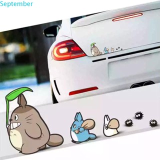 September สติ๊กเกอร์ลายการ์ตูน Totoro สําหรับตกแต่งรถยนต์