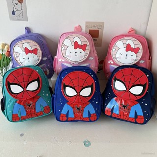 Hobby Spider-Man กระเป๋าเป้สะพายหลัง อเนกประสงค์ กันน้ํา จุของได้เยอะ พิมพ์ลาย สําหรับนักเรียนอนุบาล อายุ 3-6 ปี