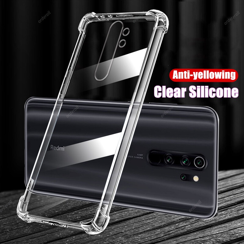 สําหรับ Xiaomi Redmi Note 8 Pro 2015105 M1906G7I M1906G7G ยืดหยุ่นยางนุ่มคริสตัลใส Slim ป้องกัน Jell