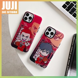 เคสป้องกันโทรศัพท์มือถือ ลายอนิเมะ JUJI Dunk Master Sakuragi Hanamichi Rukawa Kaede สําหรับ IPhone14 Plus 13 12 11 MAX XSMAX