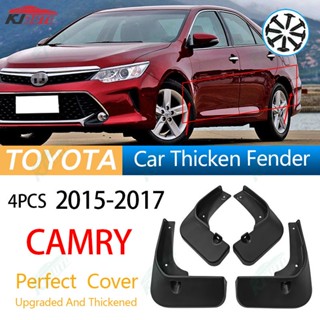 【หนาและอัพเกรด】บังโคลนรถยนต์ อุปกรณ์เสริม สําหรับตกแต่ง Toyota Camry 2015-2017 4 ชิ้น