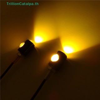 Trillioncatalpa ไฟตัดหมอก LED สว่างมาก สําหรับติดป้ายทะเบียนรถจักรยานยนต์ TH