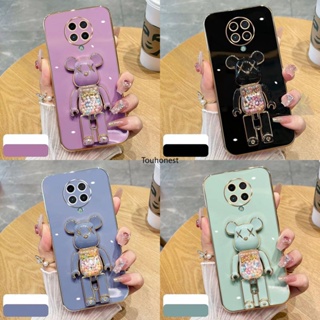 เคส Huawei Mate 20 Pro เคส Huawei Mate 20X Case Huawei Mate 30 30E Pro เคส Huawei Mate 40 40E Pro Case เคสโทรศัพท์มือถือ ซิลิโคนนิ่ม ลายการ์ตูนหมีน่ารัก พร้อมขาตั้ง สําหรับ