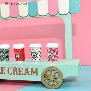 [little.coconut] แก้วกาแฟ ขนาดเล็ก หลากสี สําหรับตกแต่งบ้านตุ๊กตา 10 ชิ้น