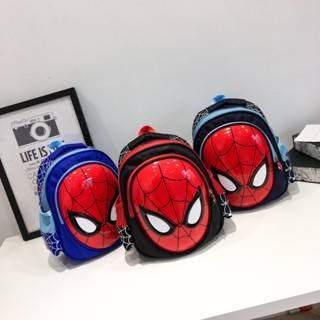 กระเป๋าเป้สะพายหลัง กันน้ํา ขนาดใหญ่ จุของได้เยอะ ลายการ์ตูน Spider Man น่ารัก สําหรับเด็กนักเรียนอนุบาล