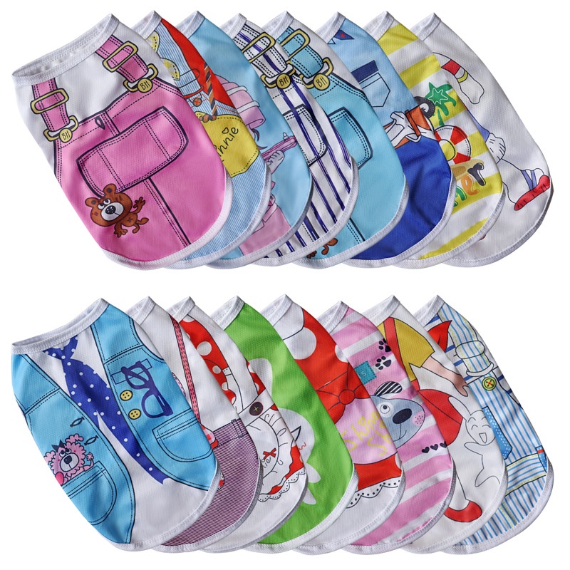 Oyes เสื ้ อกล ้ ามสัตว ์ เลี ้ ยงฤดูร ้ อนที ่ มีสีสันสําหรับลูกสุนัขขนาดเล ็ ก