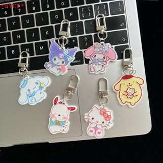 Byce&gt; จี้พวงกุญแจ รูป Hello Kitty Kuromi Mymelody Cinnamoroll Pochacco น่ารัก เครื่องประดับ สําหรับเด็กผู้หญิง