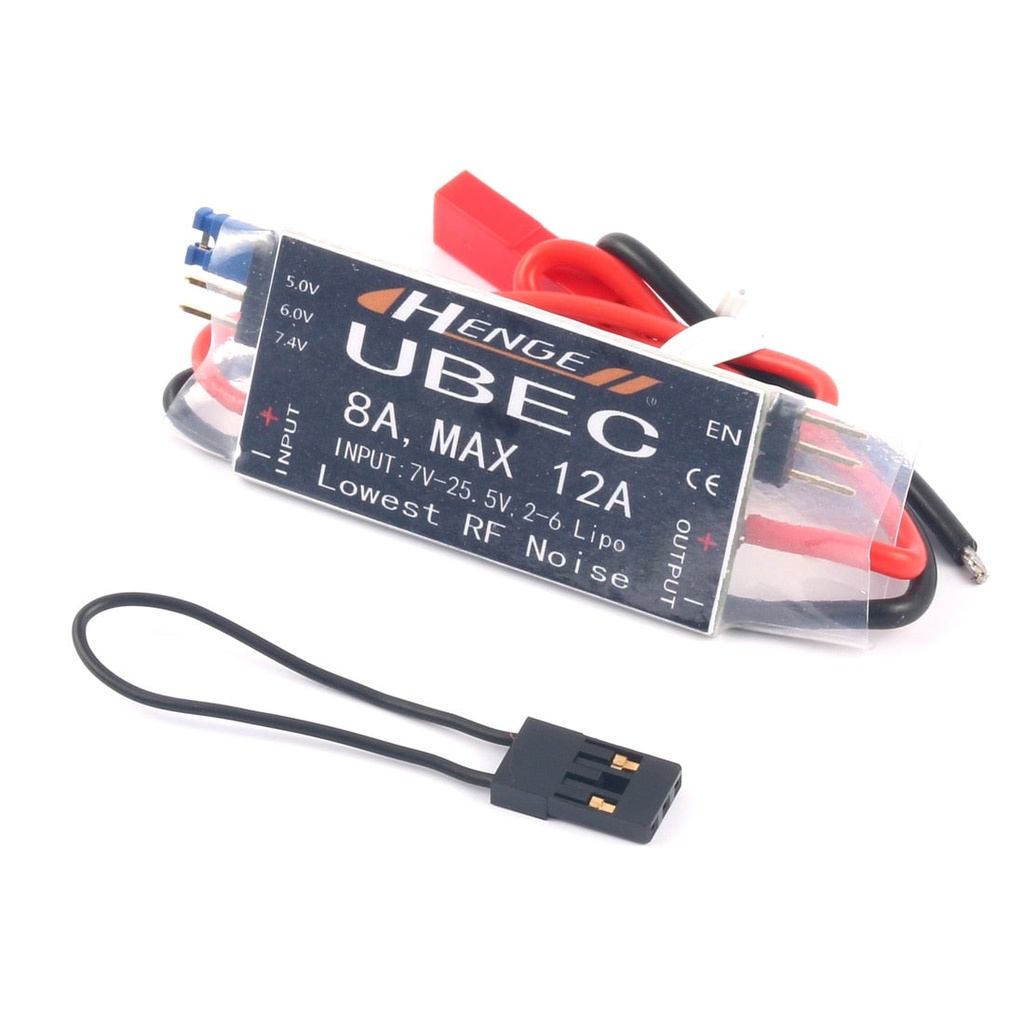 Henge 8A UBEC เอาท์พุต 5.0V 6.0V 7.4V Max 12A อินพุต 7V-25.5V 2-6S Lipo 6-16 เซลล์ สวิตช์อินพุต Ni-M