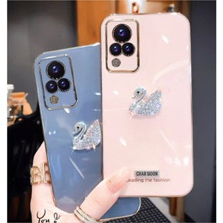 เคสโทรศัพท์ สําหรับ Xiaomi Redmi Note 12 11 11S 10S 9S 10 7 8 9 Pro 4G 5G มือถือนิ่ม กันกระแทก ปิดด้านหลัง ลายหงส์คริสตัล