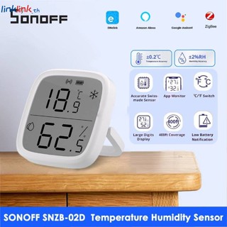 Sonoff SNZB-02D ZIGBEE เซนเซอร์วัดความชื้นอัจฉริยะ หน้าจอ LCD