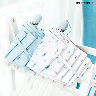 Weststreet ร่มไวนิล ป้องกันรังสียูวี กันลม กันฝน ขนาดเล็ก