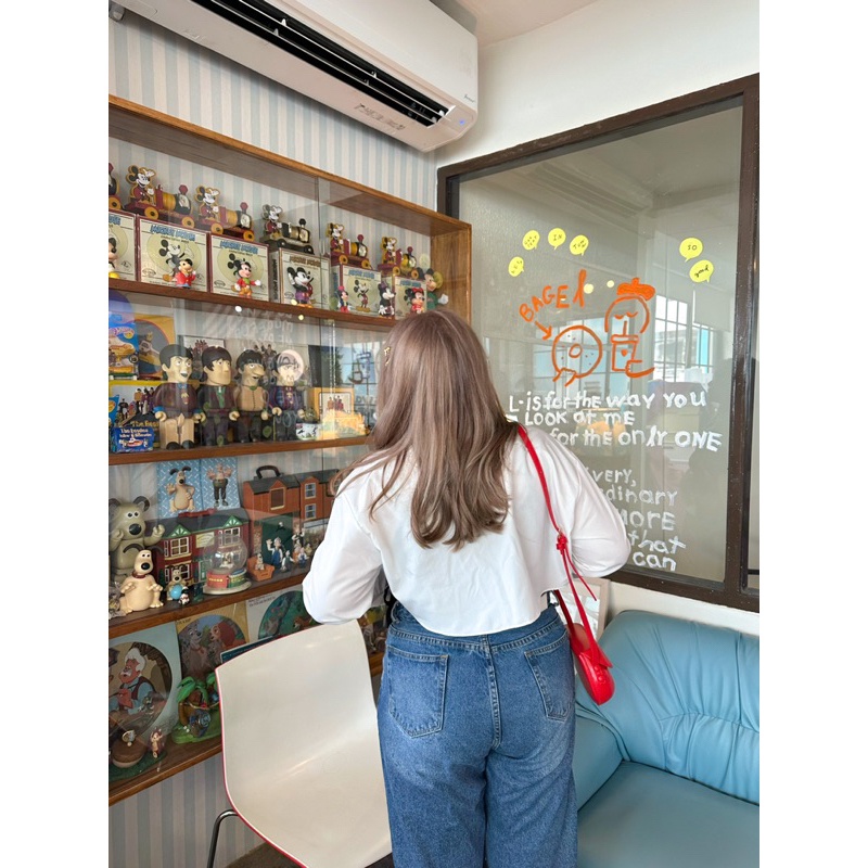 50-50 Shirt 💘 (เฉพาะเชิ้ต)แบบครึ่งตัว ปัก merry house - merrychubbyhouse - รูปที่ 3