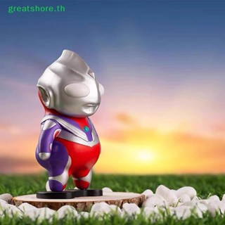 Greatshore โมเดลฟิกเกอร์ PVC รูปการ์ตูนอนิเมะ Ultraman Tiga Obesity ขนาด 9 ซม. ของขวัญ ของเล่นสําหรับเด็ก ตกแต่งรถยนต์