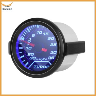 Breeze เครื่องวัดความดันเทอร์โบชาร์จเจอร์ 52 มม. 2 นิ้ว 0-35 PSI ปรับได้ สําหรับรถยนต์