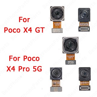 ของแท้ โมดูลกล้องเซลฟี่ ด้านหน้า และด้านหลัง สําหรับ Xiaomi Poco X4 Pro X4 GT 5G