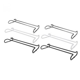 ชั้นวางแก้วไวน์ แบบโลหะ แบบแขวน เรียบง่าย สําหรับบาร์ ห้องครัว 2 ชิ้น