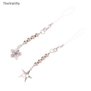 [TheVatifly] สายคล้องโทรศัพท์มือถือ ประดับลูกปัด จี้ดอกไม้ ดาว Y2K สไตล์มินิมอล แฟชั่น [Preferred]