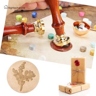 [Hightechworld.th] แสตมป์ขี้ผึ้ง ด้ามจับไม้ สไตล์เรโทร สําหรับซองจดหมาย DIY